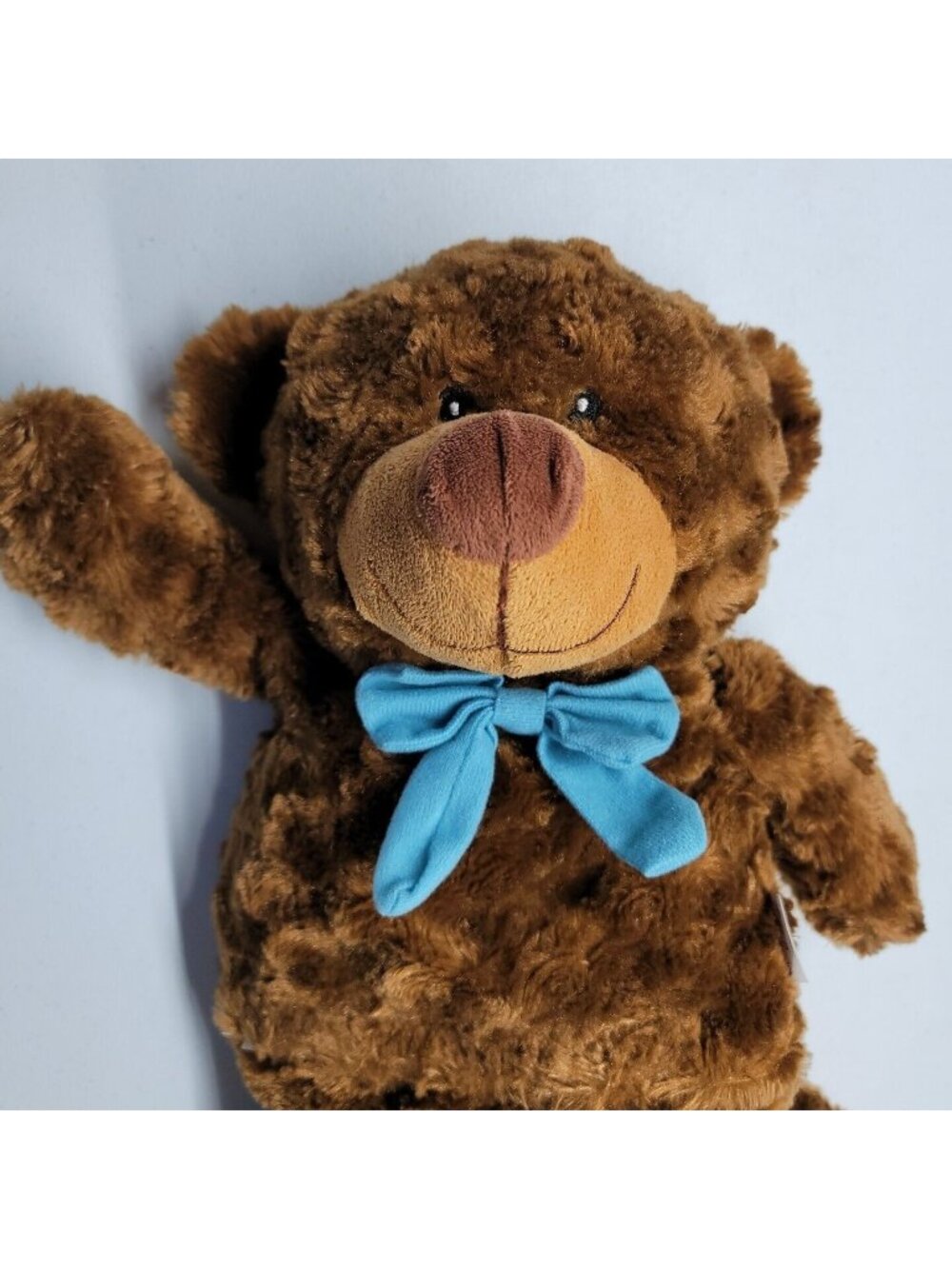 COZY HUGS Aromatherapy BROWN BEAR Blue Bow Hot & Cold Comfort Lavender 17"